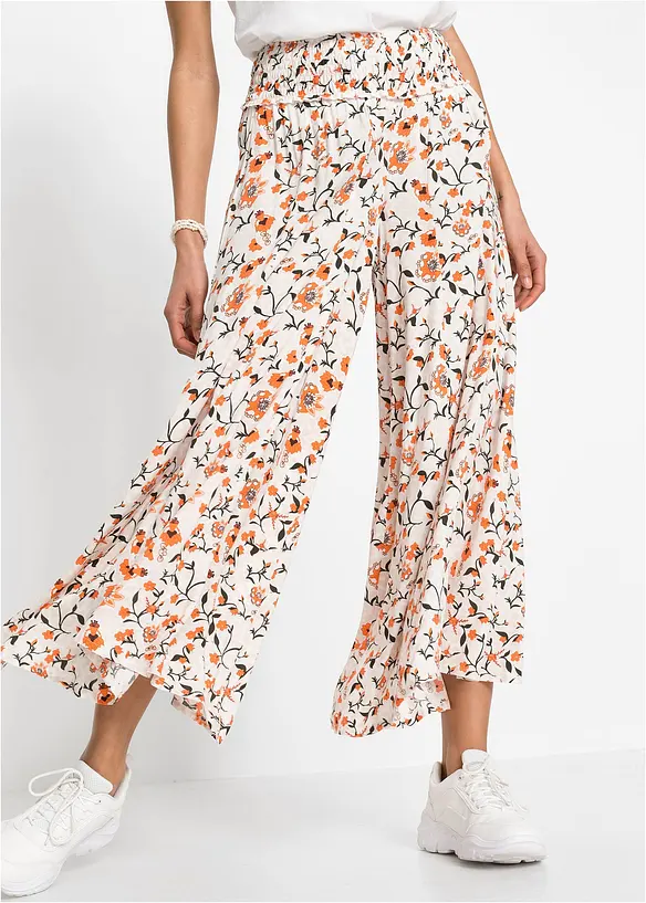 Pantaloni a palazzo in viscosa fluente, bonprix
