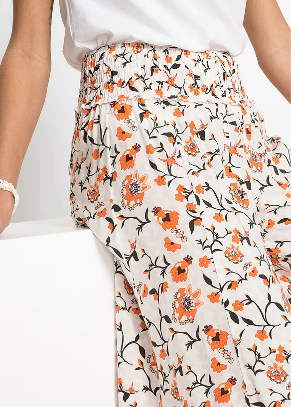 Pantaloni a palazzo in viscosa fluente, bonprix