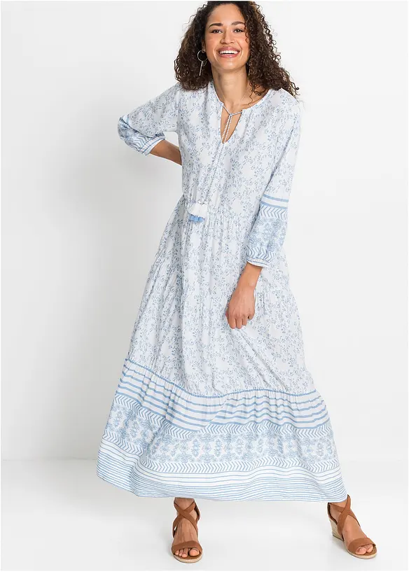 Abito lungo in viscosa fluente, bonprix