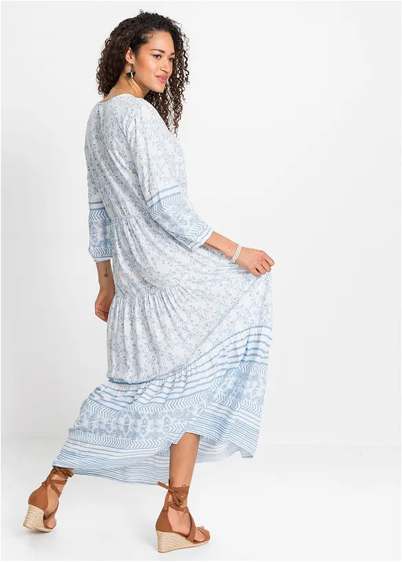 Abito lungo in viscosa fluente, bonprix