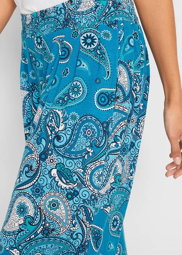 Pantaloni alla turca in jersey di misto viscosa fluente, bonprix