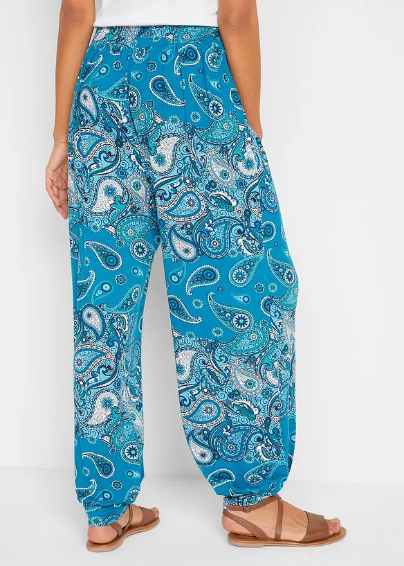 Pantaloni alla turca in jersey di misto viscosa fluente, bonprix