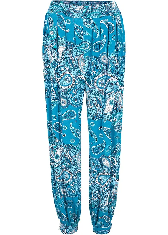 Pantaloni alla turca in jersey di misto viscosa fluente, bonprix