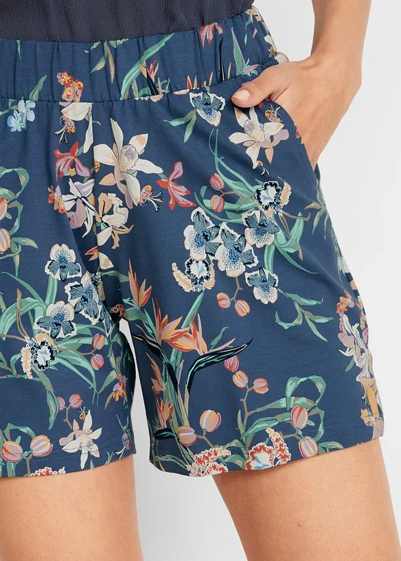 Shorts in jersey di misto cotone elasticizzato (pacco da 2), bonprix
