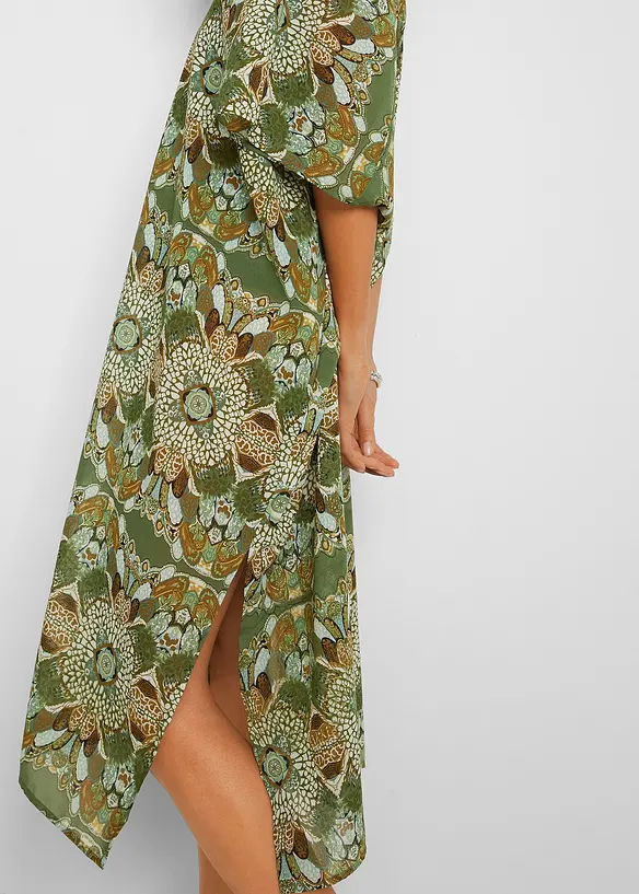 Abito da mare oversize in chiffon leggero, bonprix