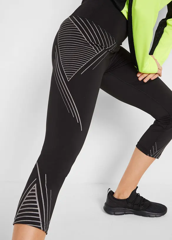Leggings sportivi a pinocchietto con taschina, bonprix