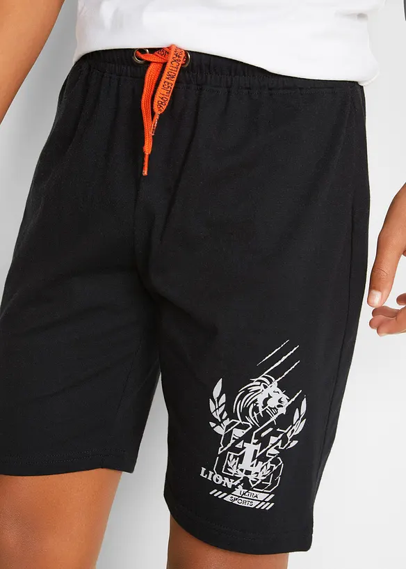 Pantaloni corti di jersey con cotone biologico (pacco da 2), bonprix