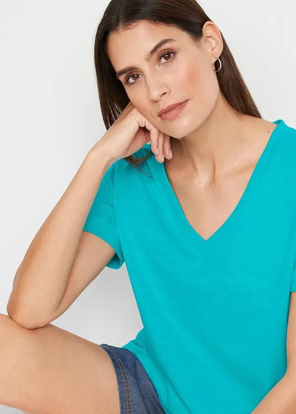 T-shirt in puro cotone, bonprix