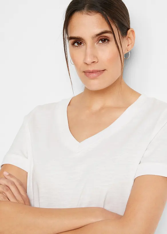 T-shirt in puro cotone, bonprix