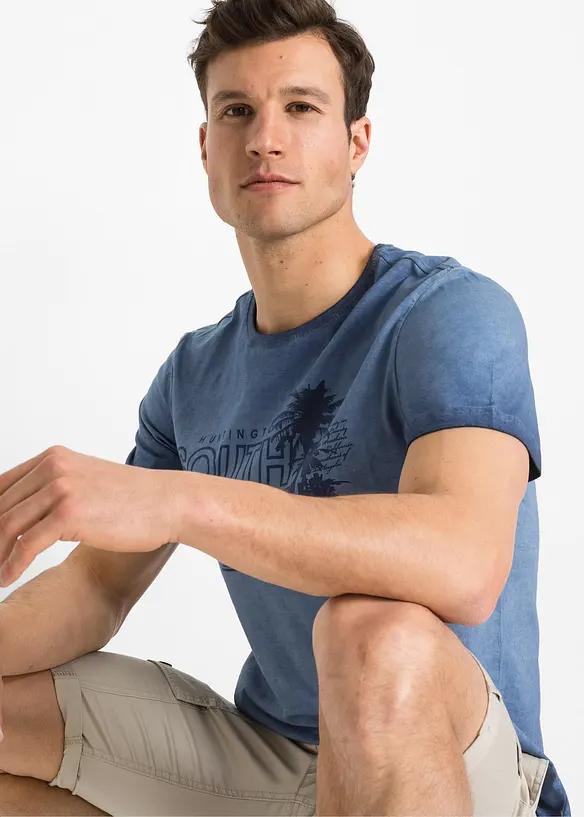T-shirt in puro cotone biologico effetto lavato, bonprix