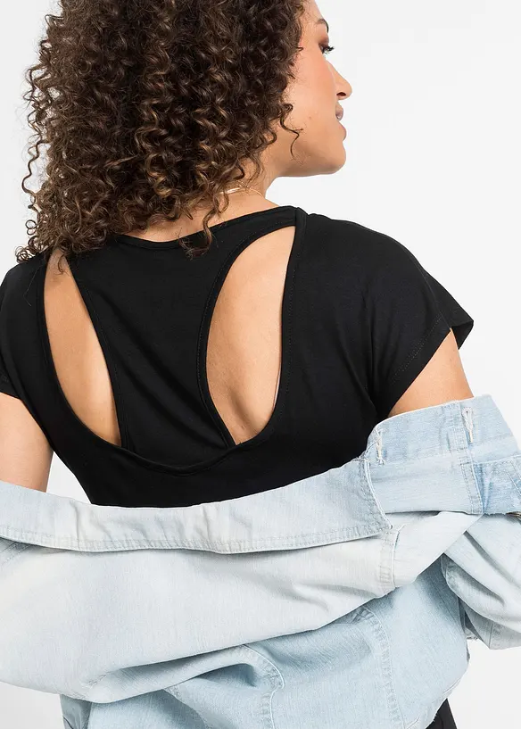 Abito fluente in jersey misto viscosa ed elastan, bonprix