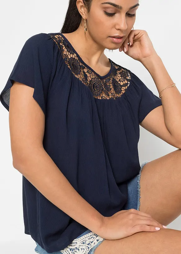 Blusa in pura viscosa, bonprix