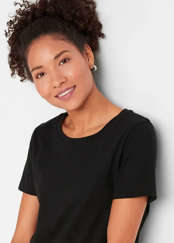 T-shirt in puro cotone (pacco da 2), bonprix