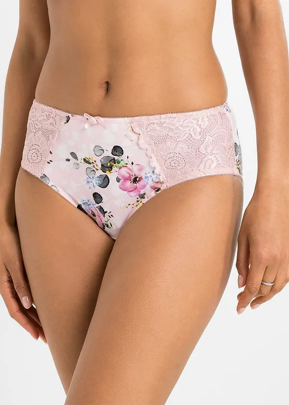 Slip alto con pizzo delicato (pacco da 2), bonprix