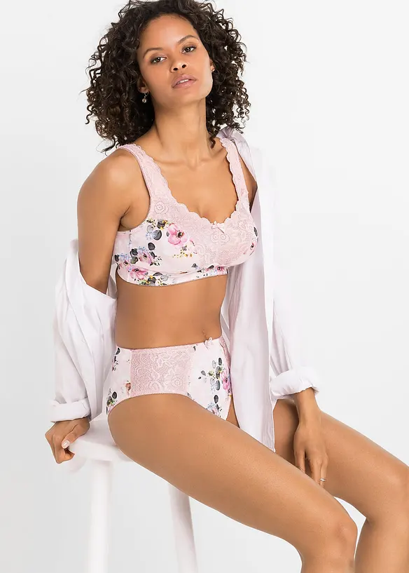 Slip alto con pizzo delicato (pacco da 2), bonprix