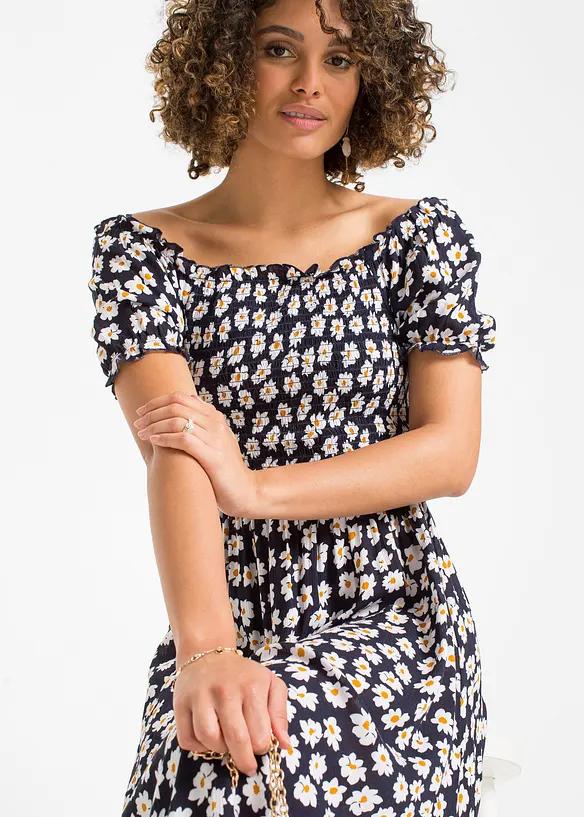 Abito midi in pura viscosa, bonprix