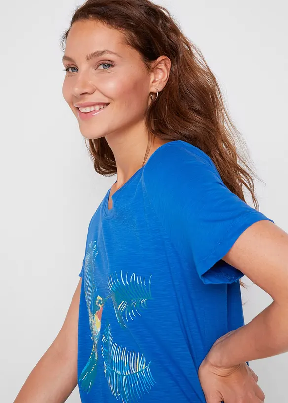 Maglia in cotone con stampa, bonprix