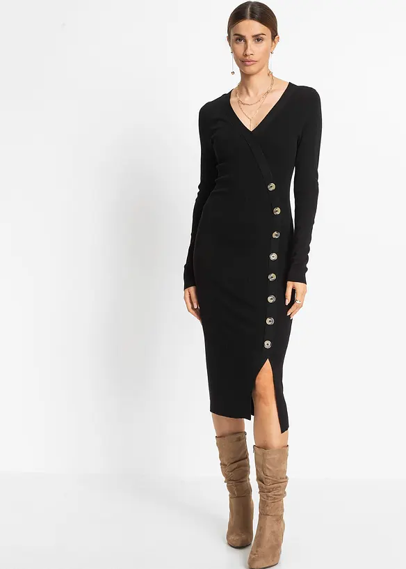 Abito in maglia misto viscosa, bonprix