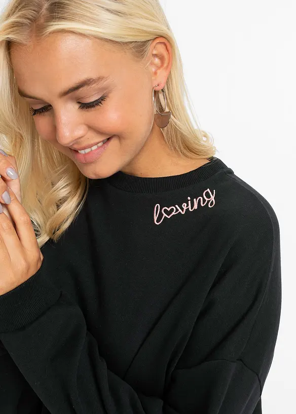 Abito in felpa oversize, bonprix