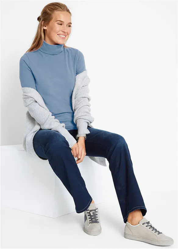 Jeans bootcut modellanti, vita media, bonprix