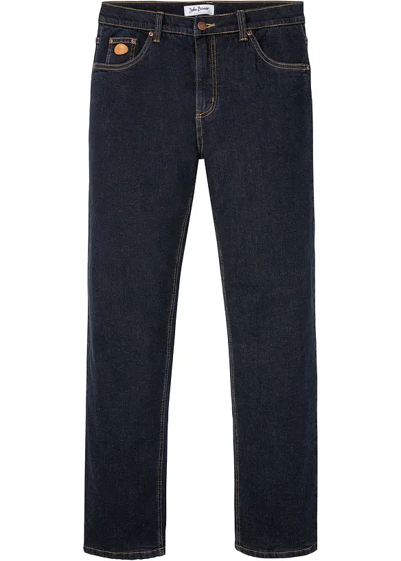 Jeans termici elasticizzati con fodera calda in pile, classic fit, bonprix
