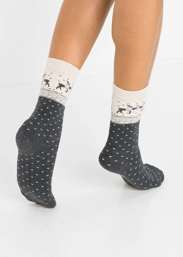 Calzini termici con cotone biologico (pacco da 3 paia), bonprix