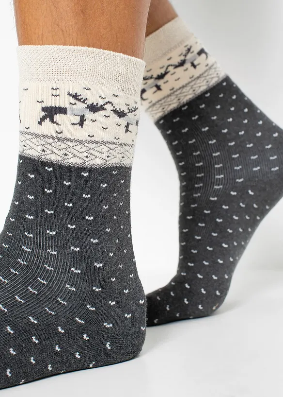 Calzini termici con cotone biologico (pacco da 3 paia), bonprix