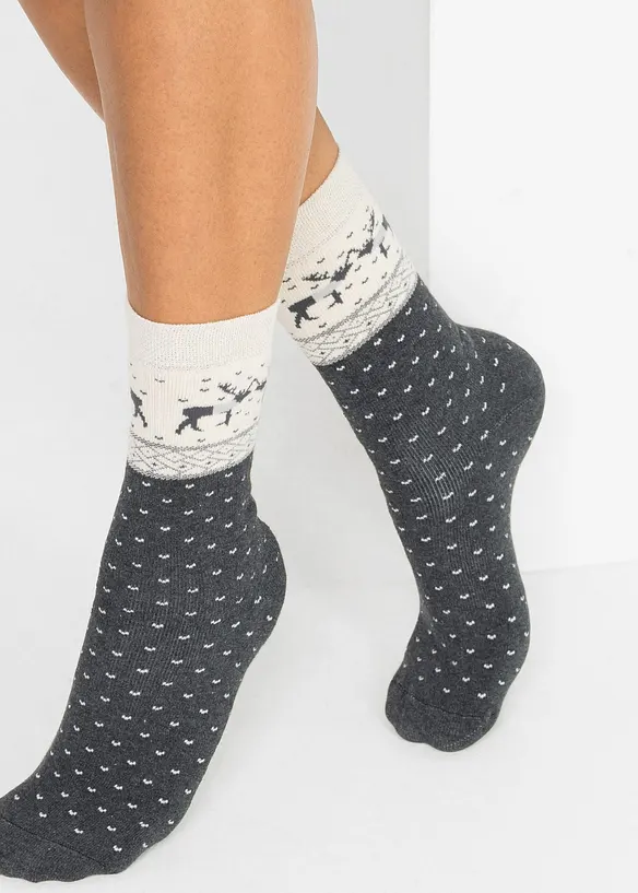 Calzini termici con cotone biologico (pacco da 3 paia), bonprix