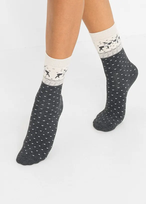 Calzini termici con cotone biologico (pacco da 3 paia), bonprix
