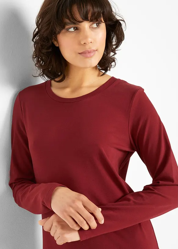 Abito in jersey aderente (pacco da 2), bonprix
