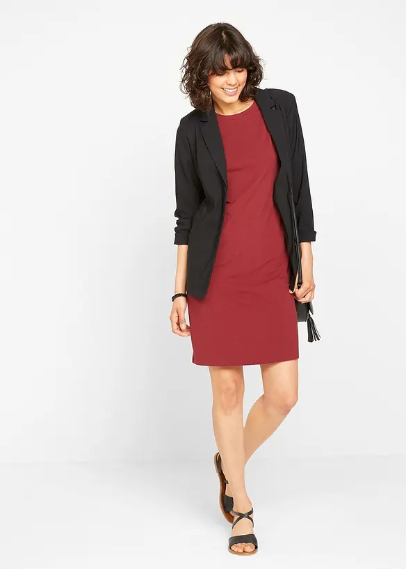 Abito in jersey aderente (pacco da 2), bonprix