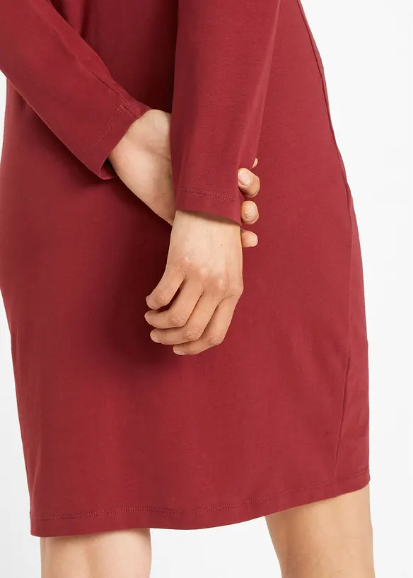 Abito in jersey aderente (pacco da 2), bonprix