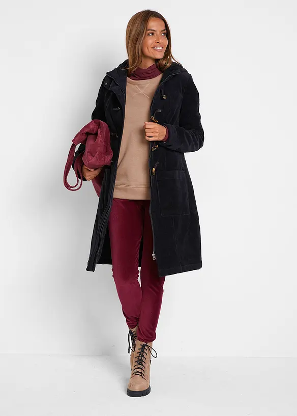 Montgomery in velluto a coste foderato, bonprix