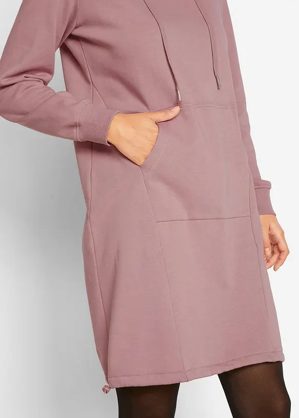 Abito in felpa di misto cotone, bonprix