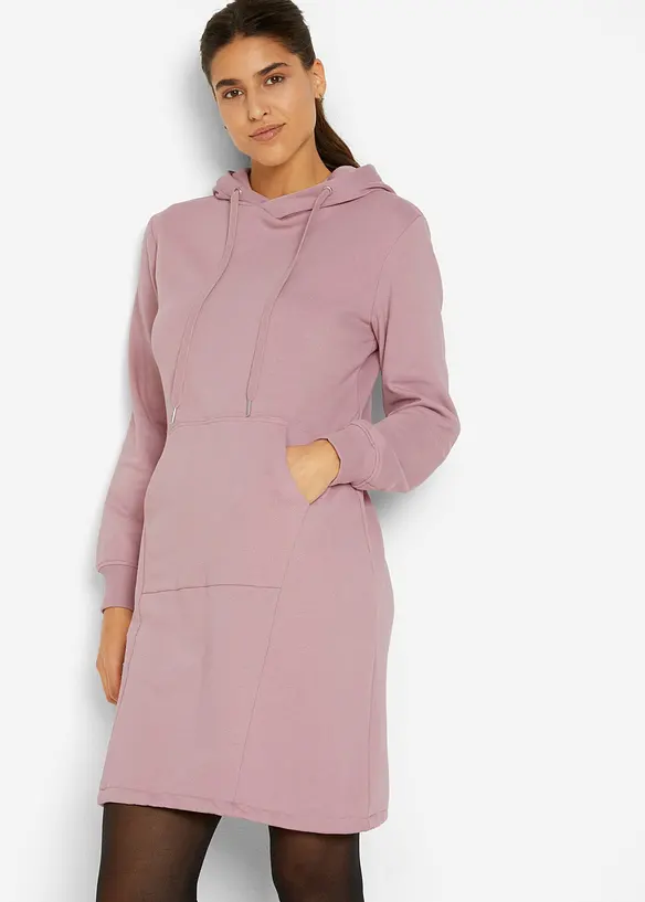 Abito in felpa di misto cotone, bonprix