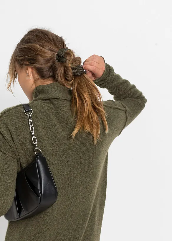 Abito in maglia a collo alto, bonprix