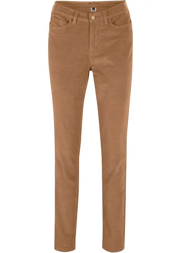 Pantaloni di velluto a coste elasticizzato, skinny, bonprix