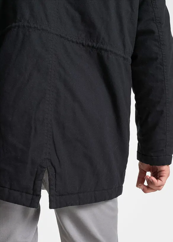 Parka invernale con fodera teddy, bonprix