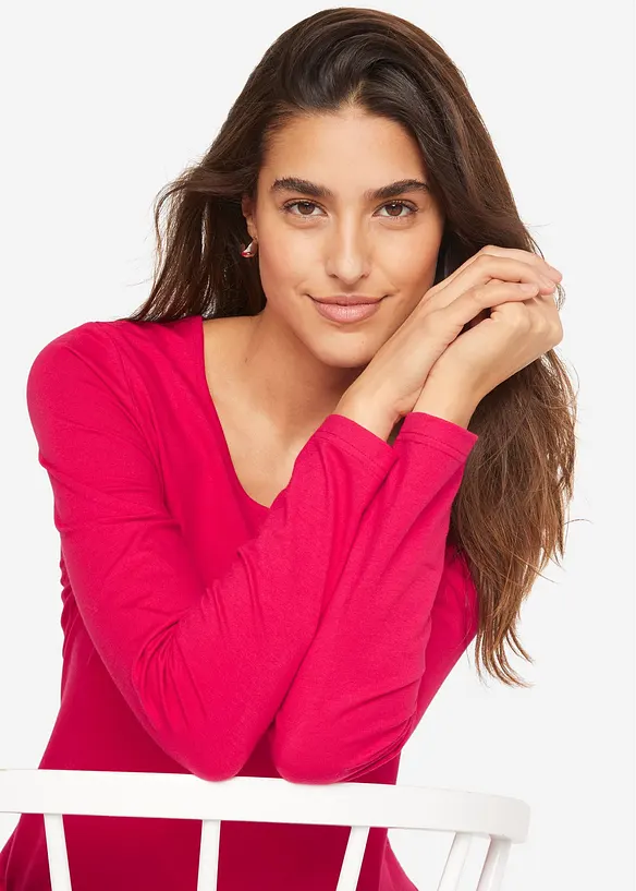 Maglia a maniche lunghe (pacco da 2), bonprix