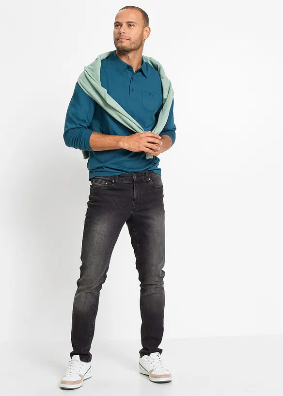 Polo a maniche lunghe (pacco da 2), bonprix