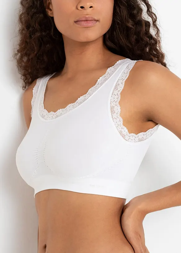 Reggiseno Feel Comfort a bustier senza cuciture  (pacco da 2), bonprix