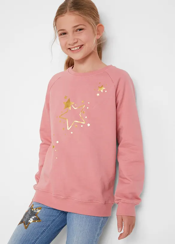 Felpa in puro cotone, bonprix