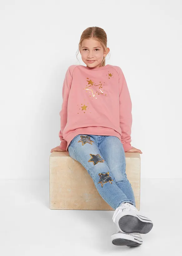 Felpa in puro cotone, bonprix