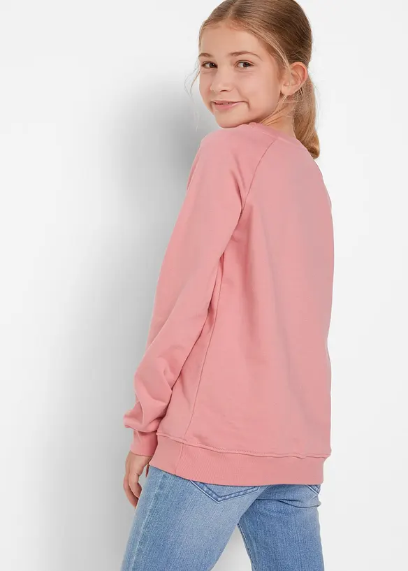 Felpa in puro cotone, bonprix