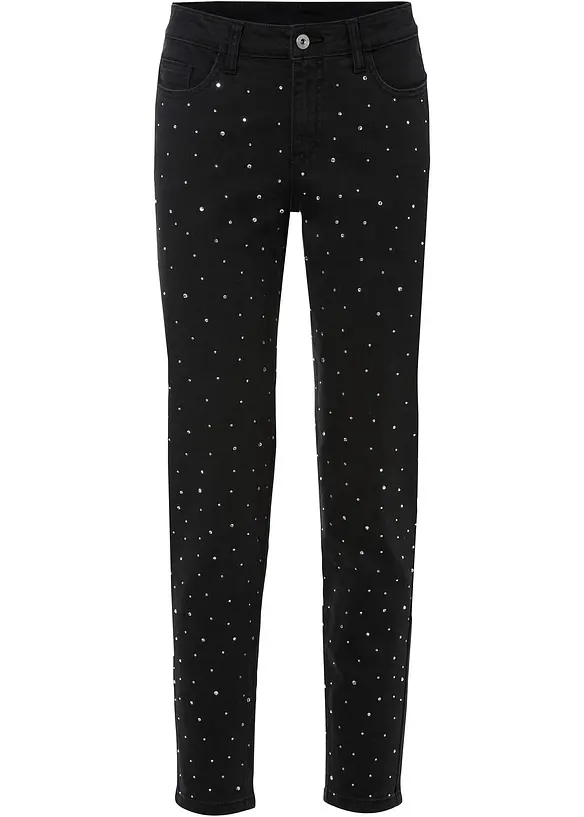 Pantaloni elasticizzati con strass, RAINBOW