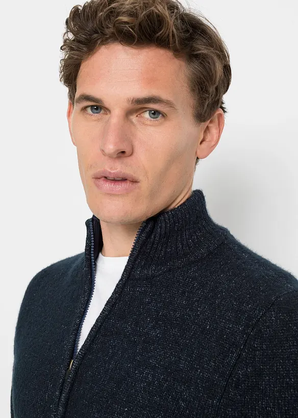 Cardigan con colletto dritto, bonprix