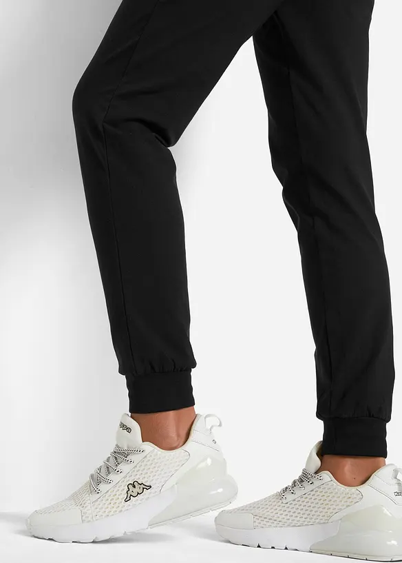 Pantaloni da jogging in cotone con stampa, loose fit, bonprix