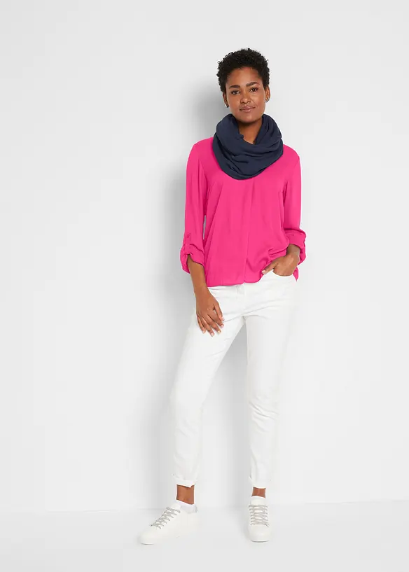Pantaloni in twill con cinta comoda, straight, bonprix
