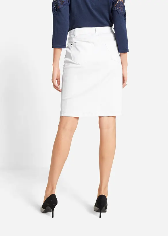 Gonna di jeans elasticizzata, bonprix