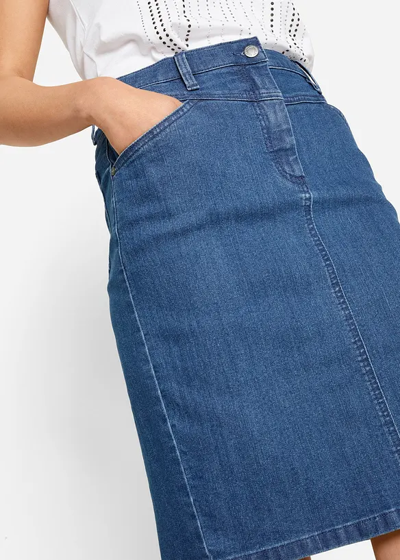 Gonna di jeans elasticizzata, bonprix